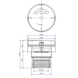 McAlpine  Push-Fit Air Admittance Valve White 110mm
