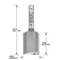Trend 4/6X1/4TC 1/4" Straight Router Cutter 20mm x 25mm
