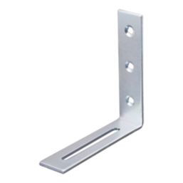 Essentials Adjustable Corner Brackets Silver 80mm x 80mm x 20mm 10 Pack