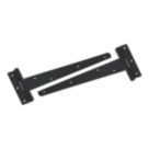 Smith & Locke Black Tee Hinges 250mm 2 Pack