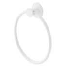 Swirl Caldew Bathroom Towel Ring White