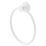Swirl Caldew Bathroom Towel Ring White
