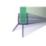 ETAL Neo Deflector/Sweeper Bath Screen Seal Clear 1000mm