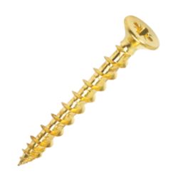 Hinge-Tite  PZ Double-Countersunk Thread Cutting Hinge Screws 4mm x 25mm 50 Pack