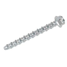 Rawlplug LX Zinc-Plated Steel Flanged Concrete Screwbolts M6 x 75mm 10 Pack