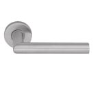 Dorma Pure 8906 Lever on Rose Door Handles Pair Satin Stainless Steel