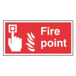 Essentials  Non Photoluminescent "Fire Alarm Call Point" Sign 200mm x 400mm