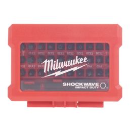 Milwaukee Shockwave 1/4" Hex Shank Mixed Impact Bits 32 Piece Set