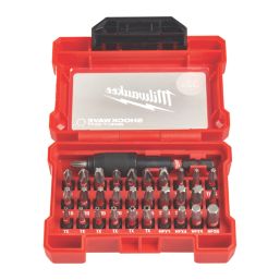 Milwaukee Shockwave 1/4" Hex Shank Mixed Impact Bits 32 Piece Set
