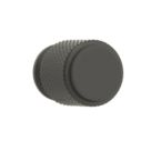 Elite Knobs & Handles Kensington Knurled Cabinet Knob Matt Black 20mm