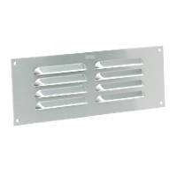 Map Vent Fixed Louvre Vent Silver 229 x 76mm