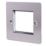 LAP  2-Module Modular Faceplate Brushed Stainless Steel