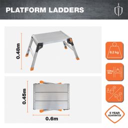 Magnusson Aluminium 484mm x 600mm Folding Work Platform