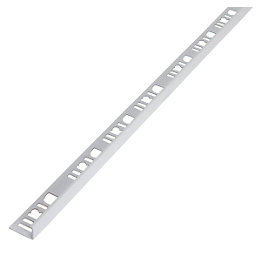 Diall 10mm Straight PVC Tile Trim White 2.5m