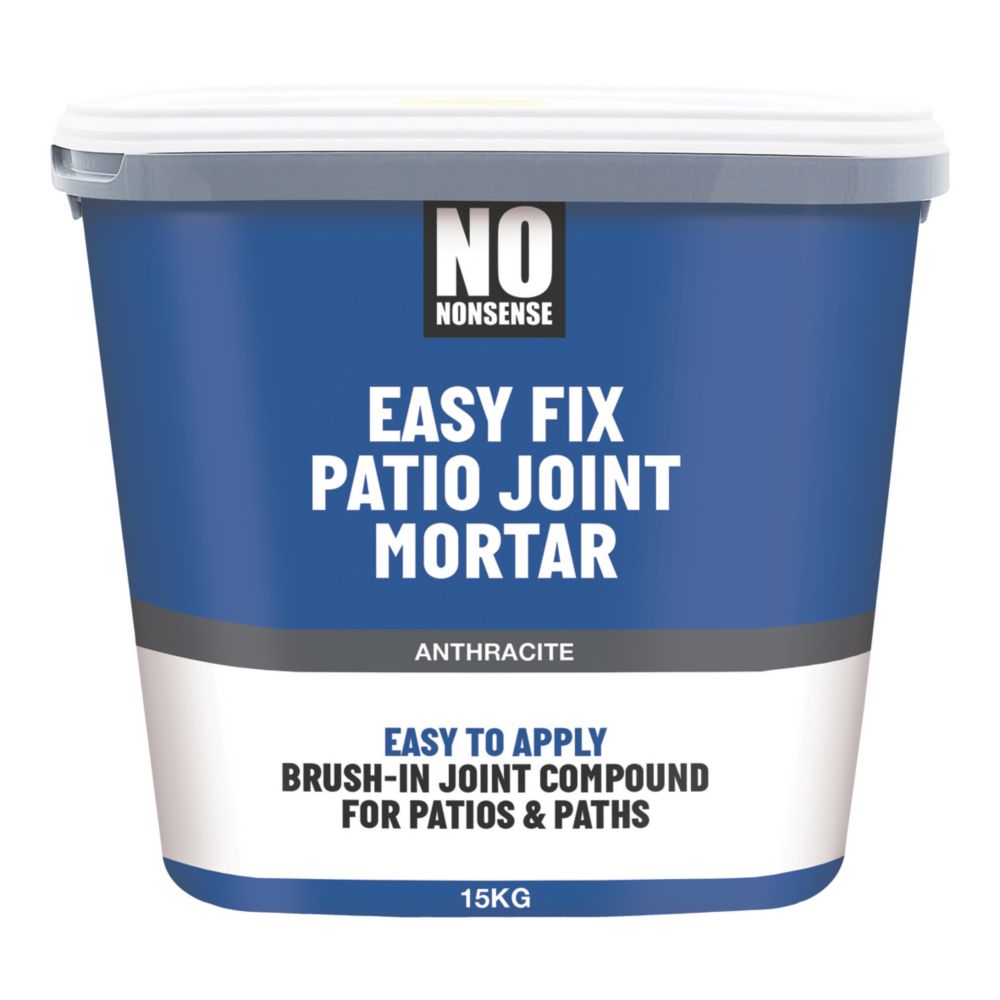 No Nonsense Patio Jointing Mortar Anthracite 15kg Screwfix