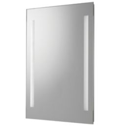 Croydex Horton  Battery-Powered Rectangular Illuminated Mirror With 413lm LED Light 500mm x 700mm