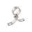 Essentials  22mm Saddle Clips Chrome 5 Pack