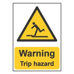 Essentials "Warning Trip Hazard" Sign 210mm x 148mm