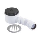 McAlpine 90mm Matt Black Shower Trap
