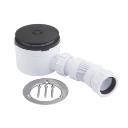 McAlpine 90mm Matt Black Shower Trap