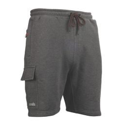 Scruffs Jogger Shorts Charcoal Marl Small 27-36" W