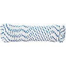 Diall Braided Rope Blue / White 6mm x 20m