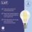 LAP  E14 Mini Globe LED Light Bulb Clear 470lm 2.9W 4 Pack