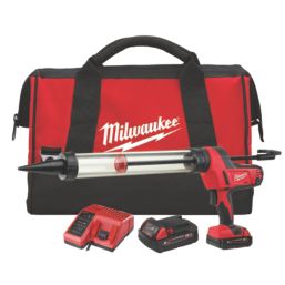 Milwaukee C18 PCG/600T-201B 18V 1 x 2.0Ah Li-Ion RedLithium  Cordless Sub-Compact Transparent Tube Caulking Gun