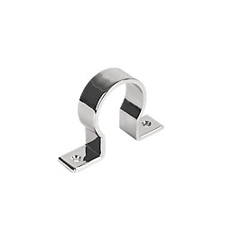 McAlpine Push-Fit Pipe Clip Chrome 35mm 5 Pack