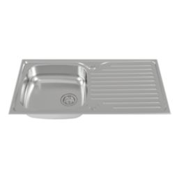 Carysil EA06 1 Bowl Stainless Steel Inset Kitchen Sink  965mm x 500mm