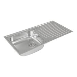 Carysil EA06 1 Bowl Stainless Steel Inset Kitchen Sink  965mm x 500mm