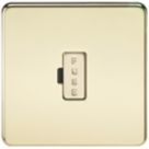 Knightsbridge  13A Unswitched Fused Spur  Polished Brass