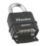 Master Lock ProSeries Weatherproof  Combination  Padlock  Black 60mm