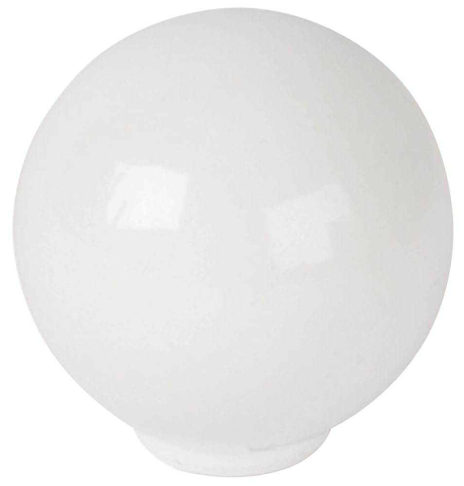 Essentials Decorative Sphere Knobs White 29mm 6 Pack Screwfix