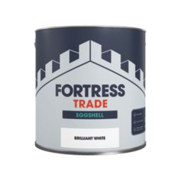 Fortress Trade  Eggshell Brilliant White Trim Paint 2.5Ltr