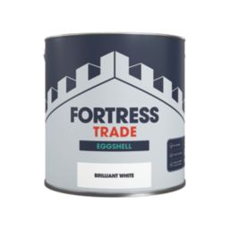 Fortress Trade 2.5Ltr Brilliant White Eggshell Water-Based Trim Paint
