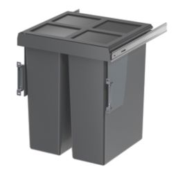 Essentials Vigote Pull-Out Bin Anthracite 58Ltr