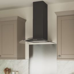 Essentials NNCGHB60UK Curved Glass Hood Black 600mm
