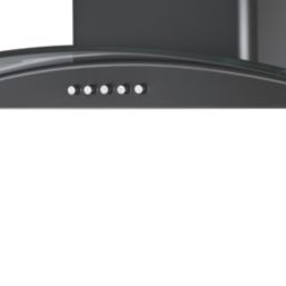 Essentials NNCGHB60UK Curved Glass Hood Black 600mm