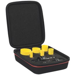 Starrett KFC06021 6-Saw Multi-Material Electricians Fast Cut Holesaw Set