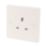 13A 1-Gang Unswitched Plug Socket White