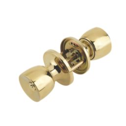 ERA  Ball Mortice Knob Set Polished Brass 67mm