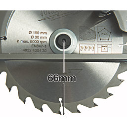 Milwaukee M18 CCS66-0 FUEL 190mm 18V Li-Ion  Brushless Cordless Circular Saw - Bare