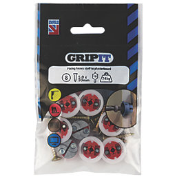 GripIt  Plasterboard Fixing 18mm x 14mm 8 Pack