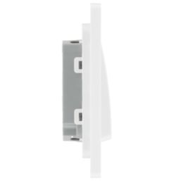 British General Evolve 20A 16AX 2-Gang 2-Way Wide Rocker Light Switch  Pearlescent White with White Inserts