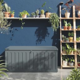 Essentials Catria 490Ltr 5' x 2' (Nominal) Plastic Garden Storage Box Green