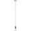 Knightsbridge  Contemporary Long Pendant Polished Chrome