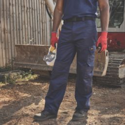 Site Sember Work Trousers Navy 30" W 32" L