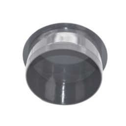 FloPlast  Push-Fit Socket Plug Anthracite Grey 110mm