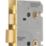 Smith & Locke Fire Rated  Polished Brass Bathroom Lock 65mm Case - 44mm Backset